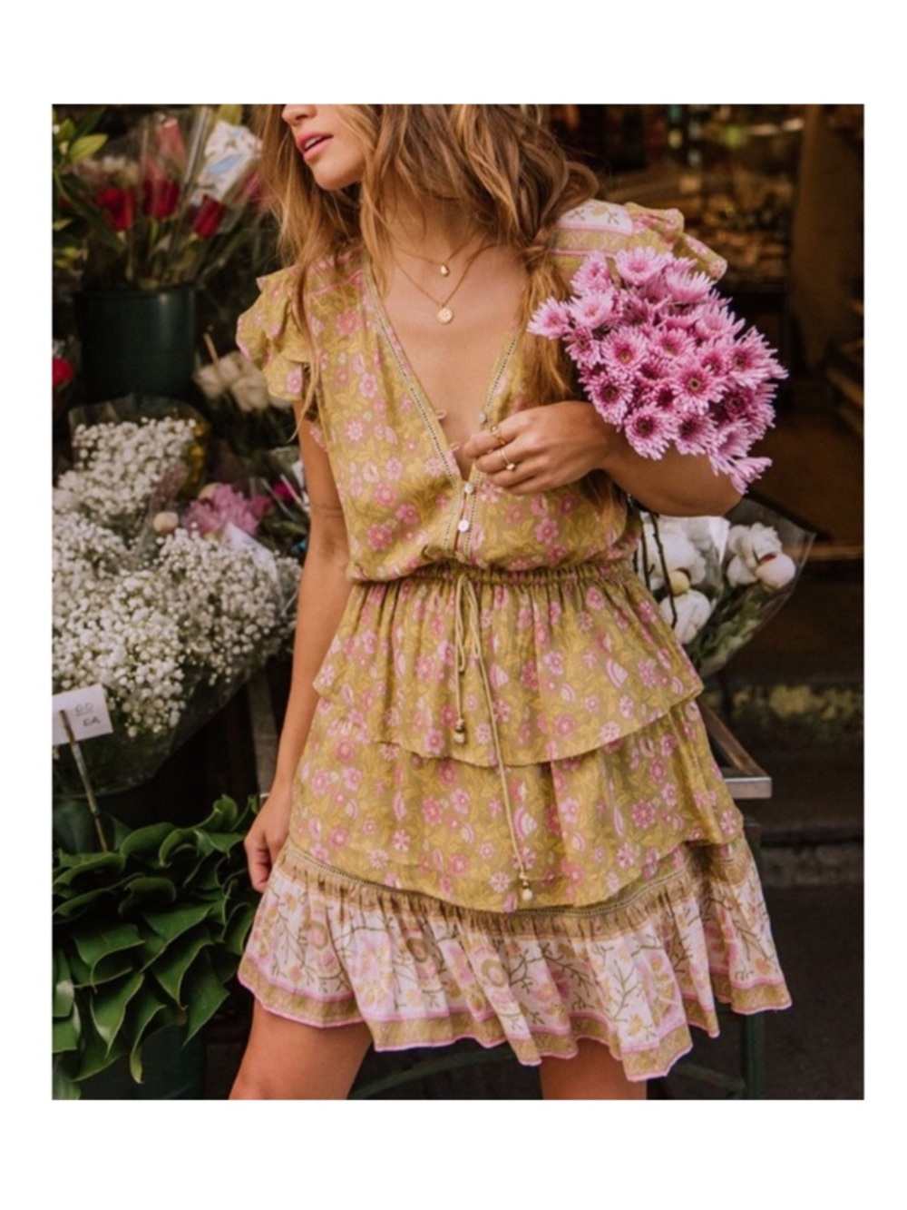 Spell & The Gypsy Dahlia Rara Floral Bohemian Playdress Size Small
